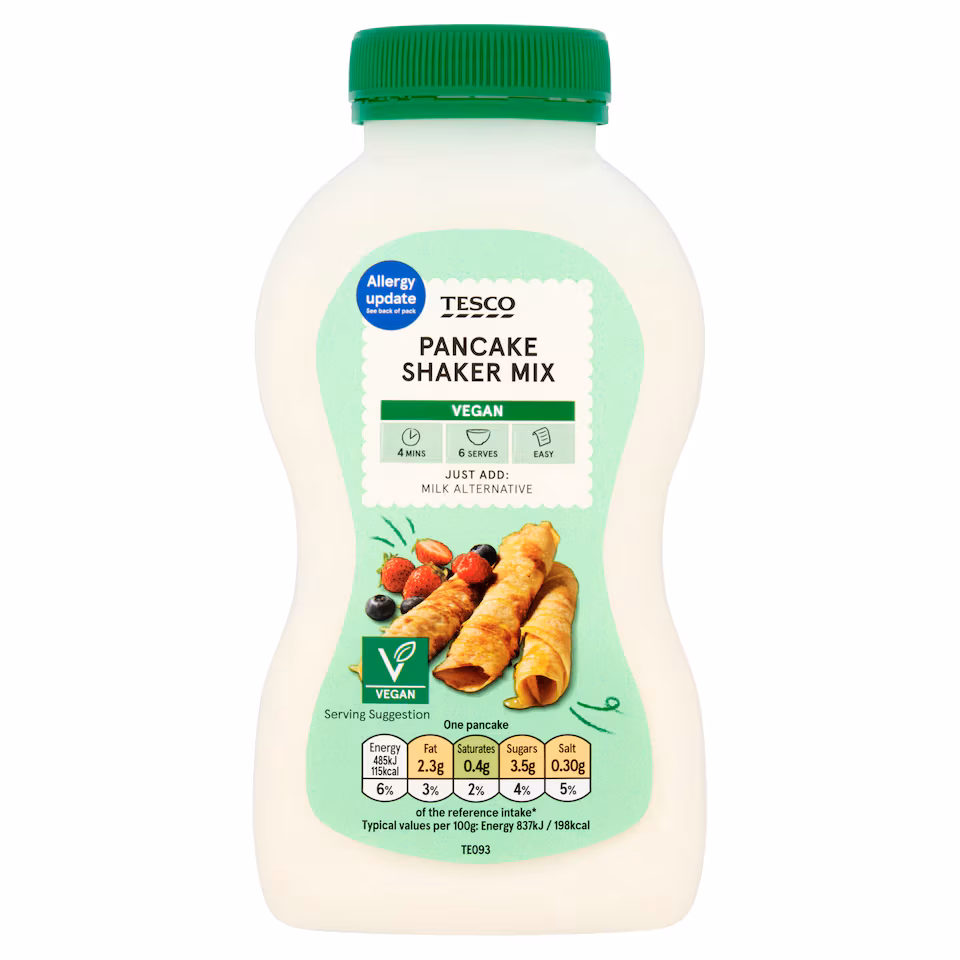 Tesco Vegan Pancake Shaker Mix 155g