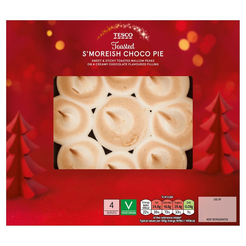 Tesco S'moreish Choco Sweet  Pie 390g.