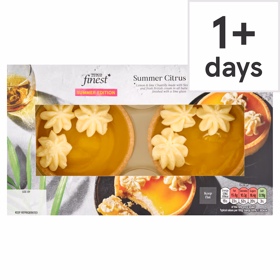 Tesco Finest Summer Citrus Tarts Summer Edition 162g