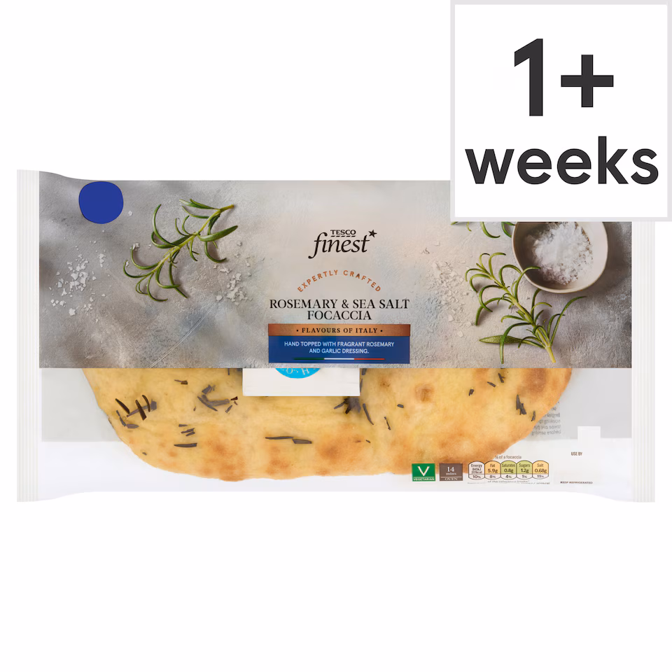 Tesco Finest Rosemary & Sea Salt Focaccia 280g