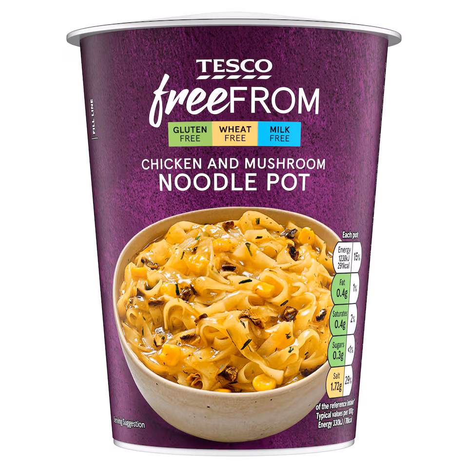 Tesco Free From Chicken & Mushroom Noodle 75G