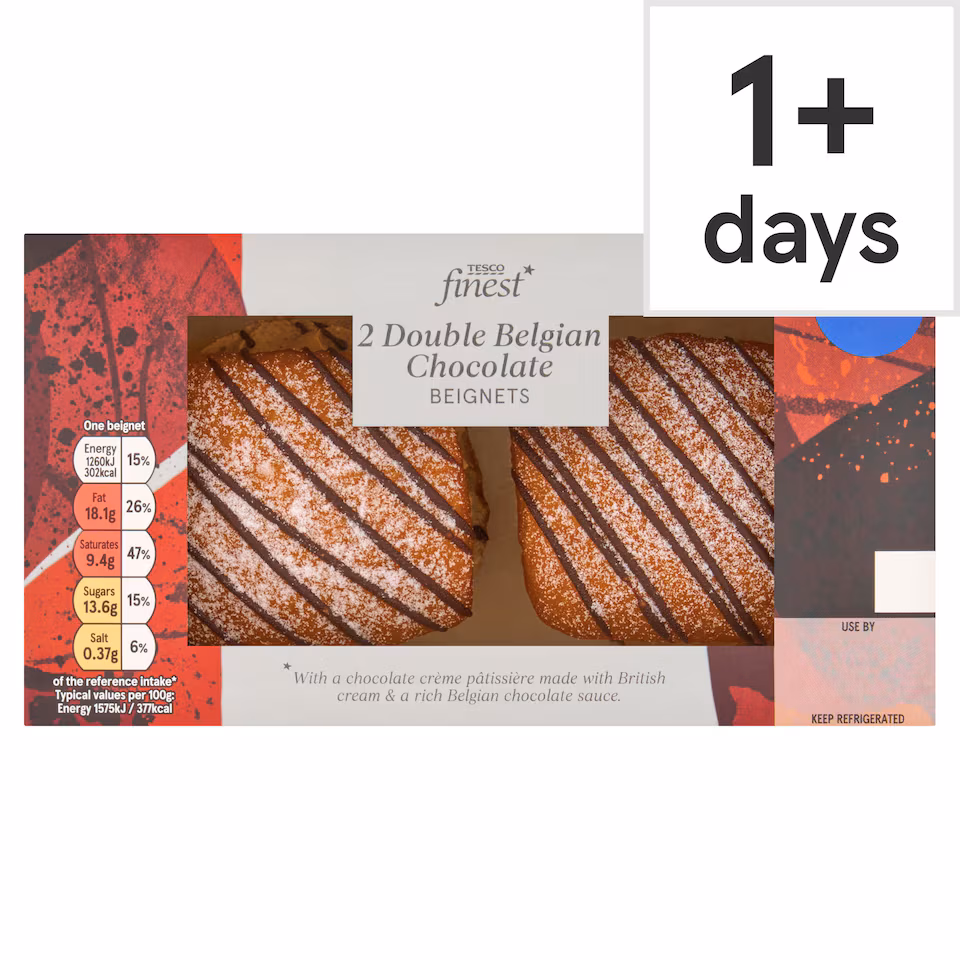 Tesco Finest 2 Double Chocolate Beignet 160g