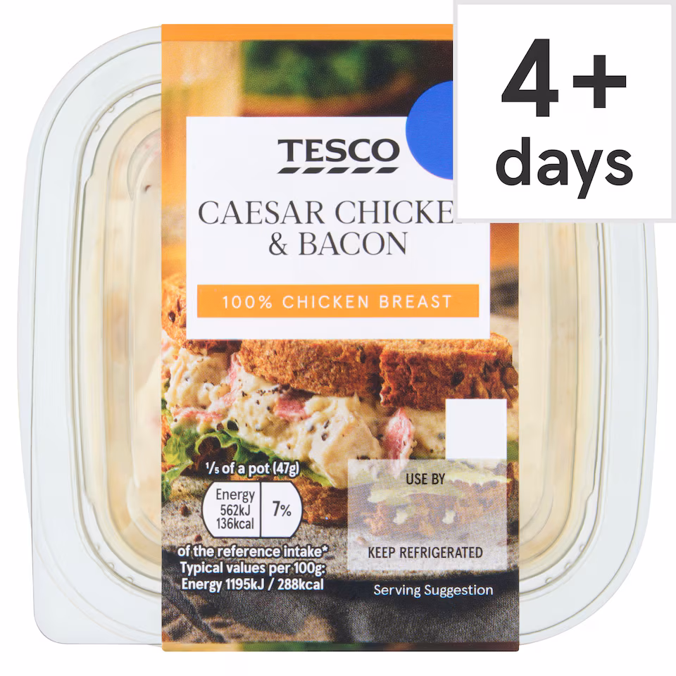 TESCO Caesar Chicken & bacon 235g