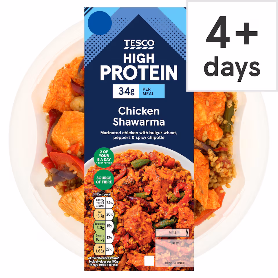 Tesco High Protein Chicken Shawarma 400g