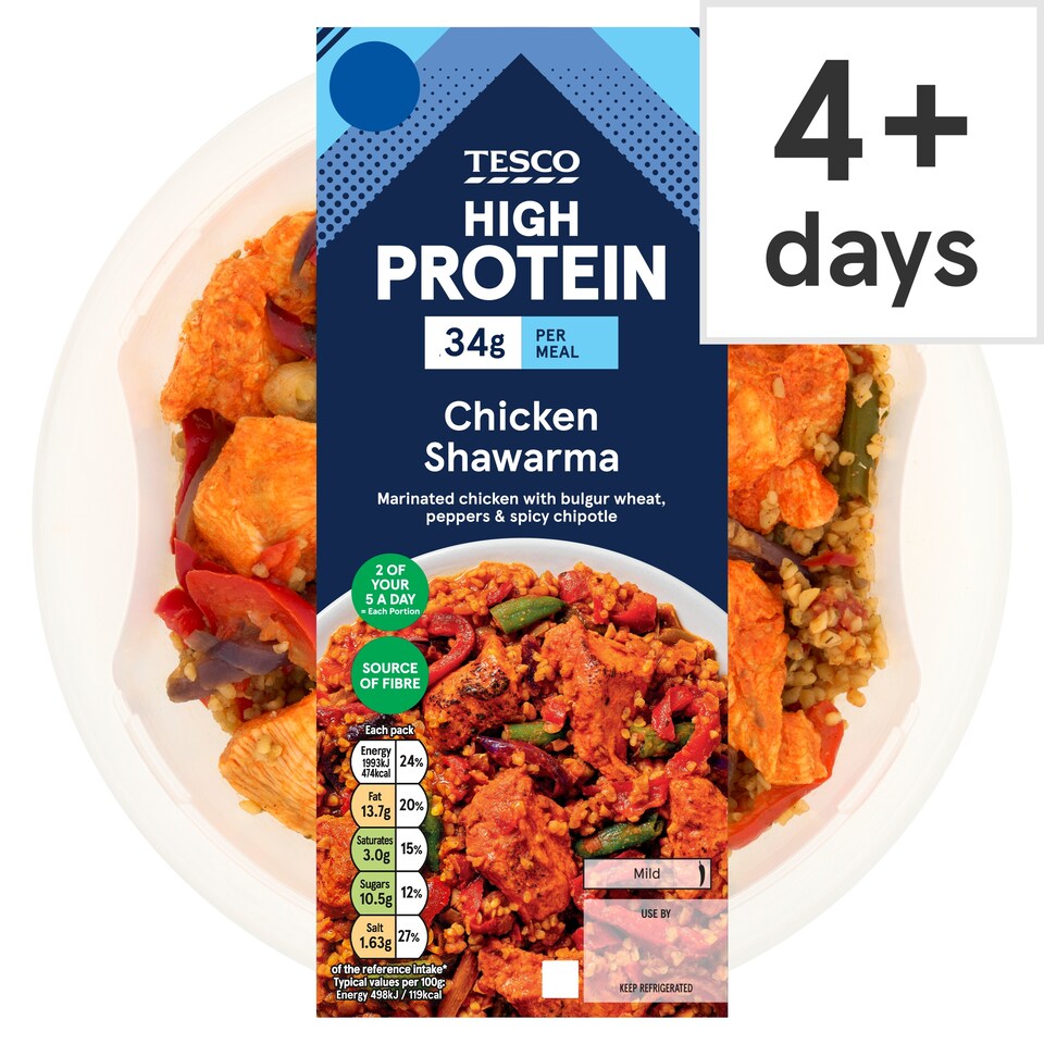 Tesco High Protein Chicken Shawarma 400g