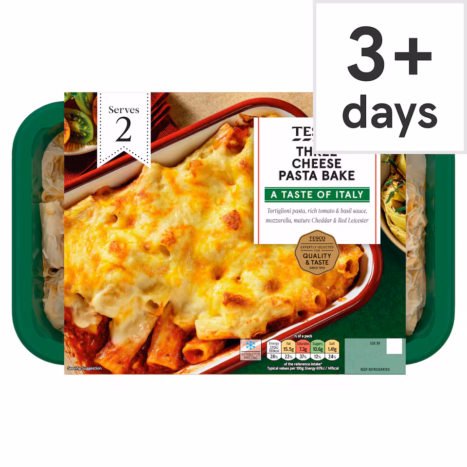 Tesco Three Cheese Pasta Bake 750g