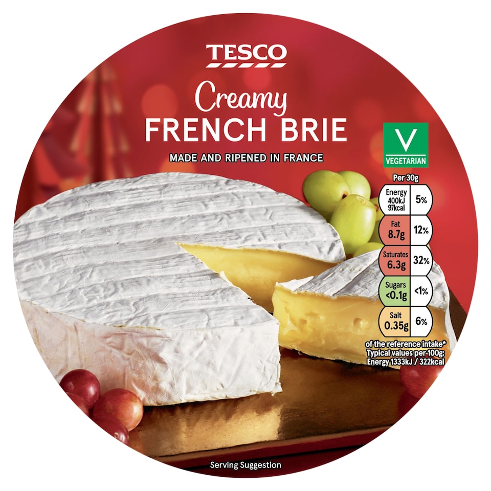 Tesco Creamy French Brie 500g