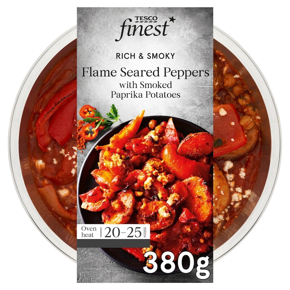 Tesco Finest Flame Seared Peppers with Smoked Paprika Potatoes 380g