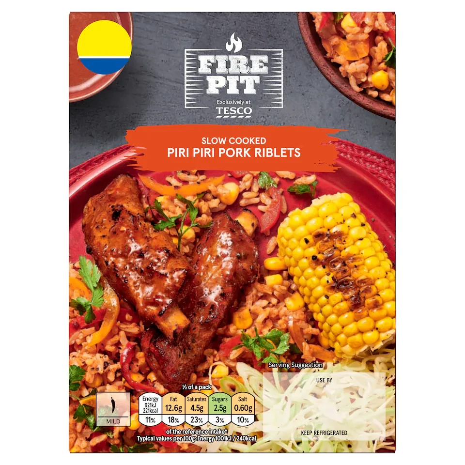 Tesco Firepit Piri Piri Pork Riblets 380g