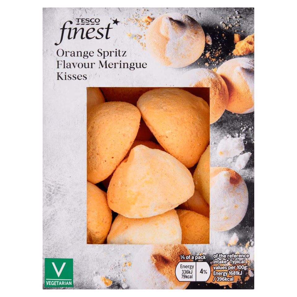Tesco Finest Orange Spritz Flavour Meringue Kisses 100g
