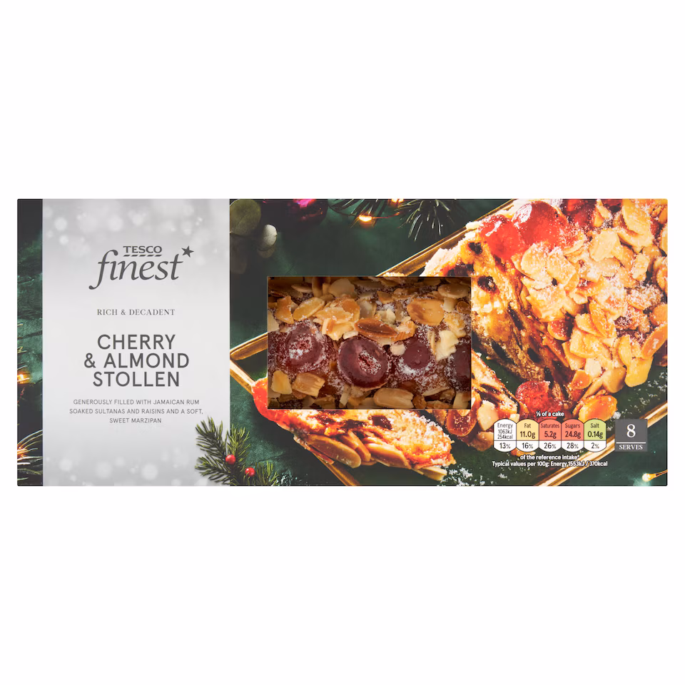Tesco Finest Cherry & Almond Whole Stollen