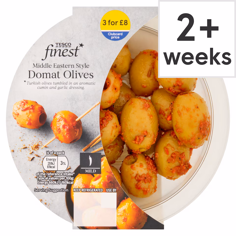 Tesco Finest Middle Eastern Style Domat Olives 150g