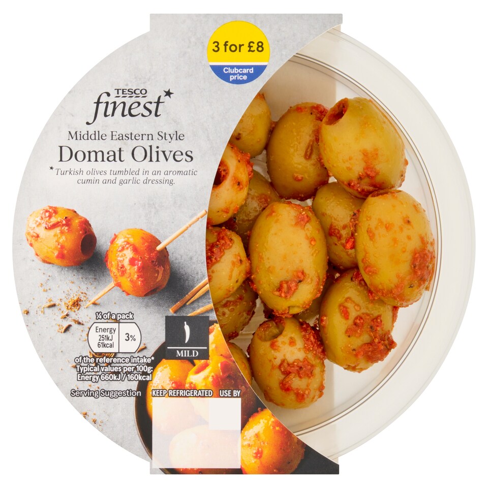 Tesco Finest Middle Eastern Style Domat Olives 150g