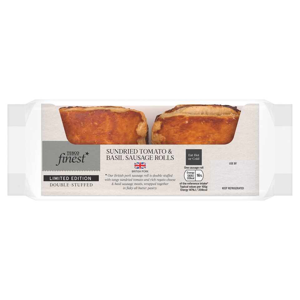 Tesco Finest Sundried Tomato & Basil Sausage Roll Limited Edition 188g