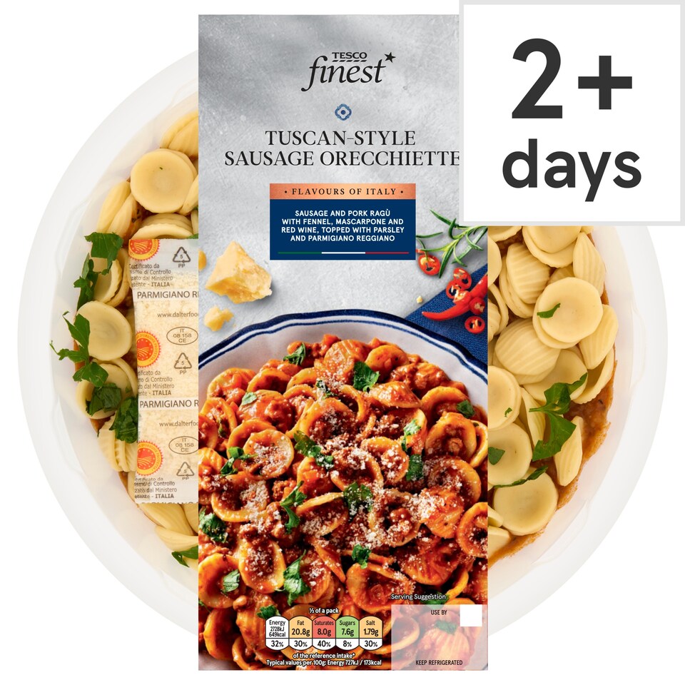 Tesco Finest Tuscan Sausage Orecchiette 750g