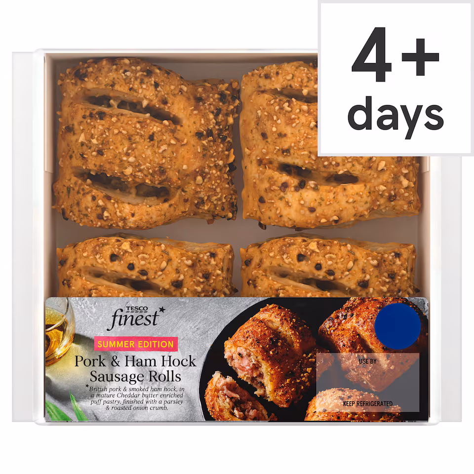 TESCO Finest Pork & Ham Hock Sausage Rolls 188g