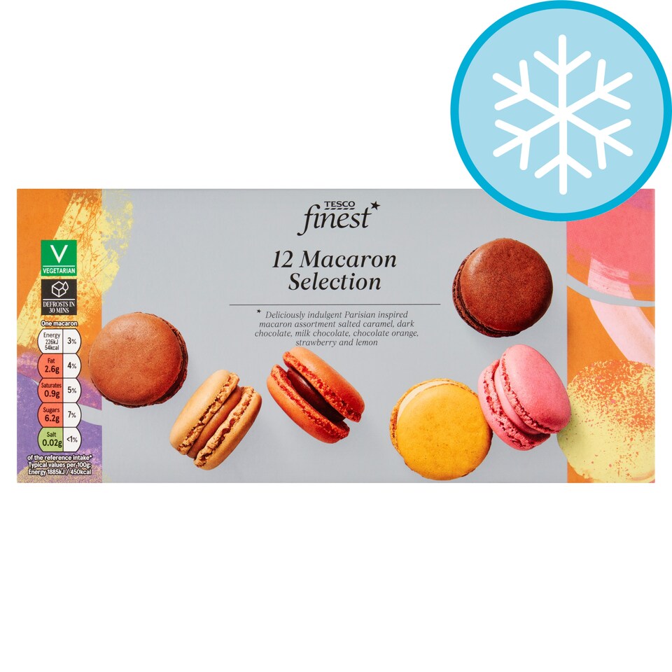 Tesco Finest 12 Macaron Selection 144g