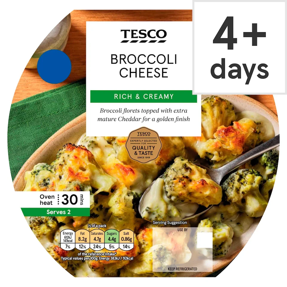 Tesco Broccoli Cheese 350G