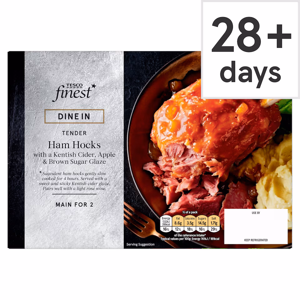 Tesco Finest Tender Ham Hocks with Kentish Cider, Apple & Brown Sugar Sauce 515g