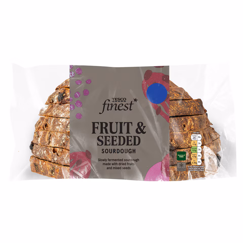 Tesco Finest Fruit & Seed Sourdough Bread 400g