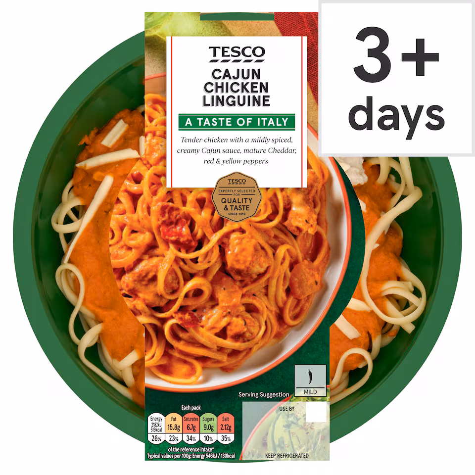 Tesco Cajun Chicken Linguine 400g