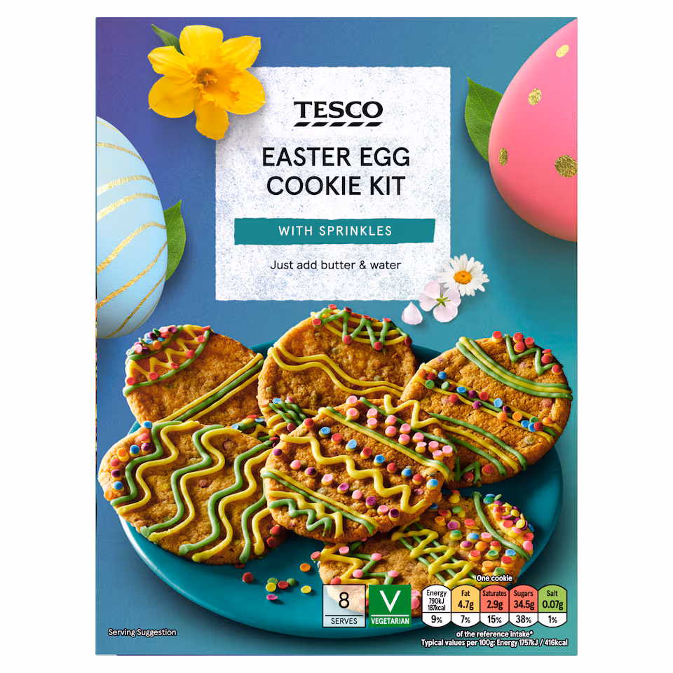 Tesco Easter Egg Cookie Kit 310G