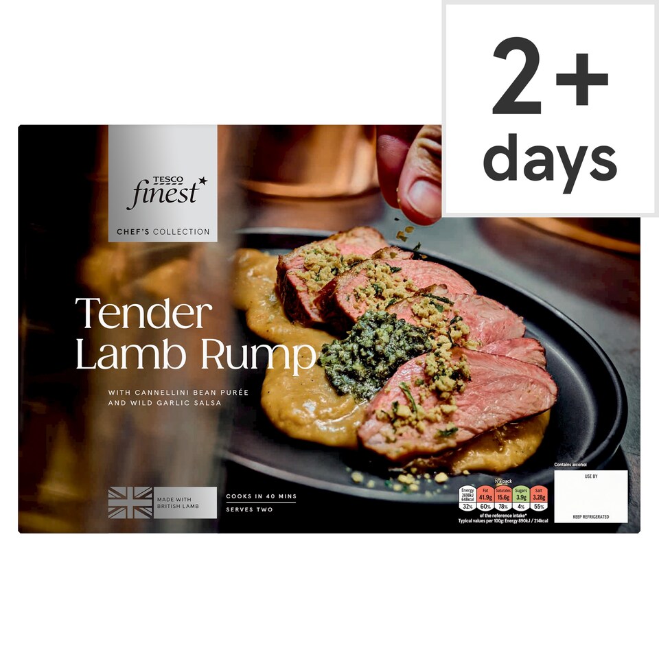 Tesco Finest Chef's Collection Tender Lamb Rump 640g