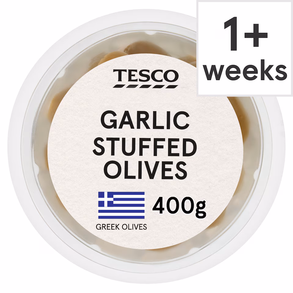 Tesco Garlic Stuffed Olives 400g
