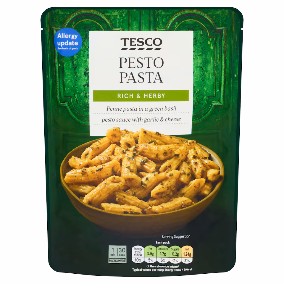 Tesco Pesto Pasta 200g