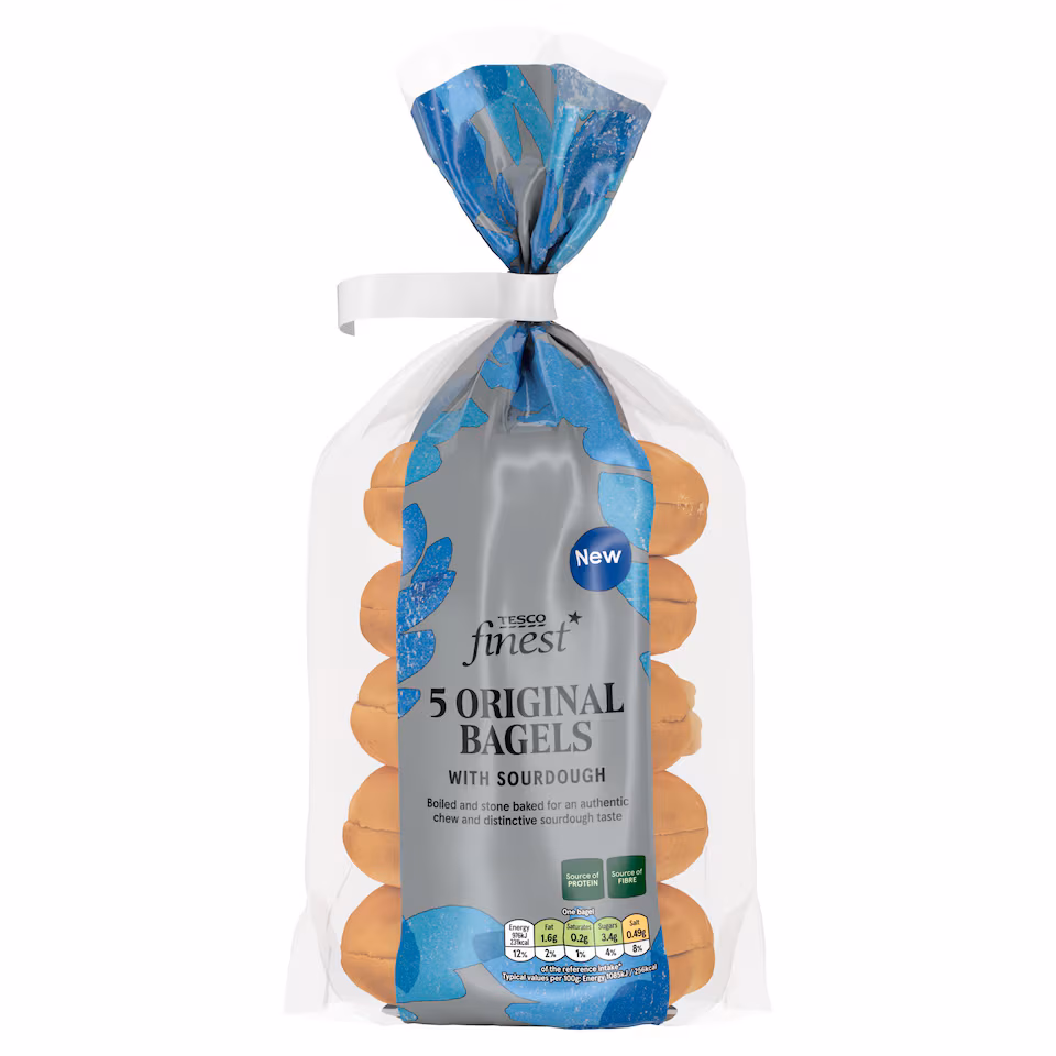 Tesco Finest 5 Sourdough Bagels
