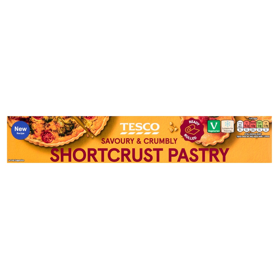 Tesco Savoury & Crumbly Shortcrust Pastry 320g