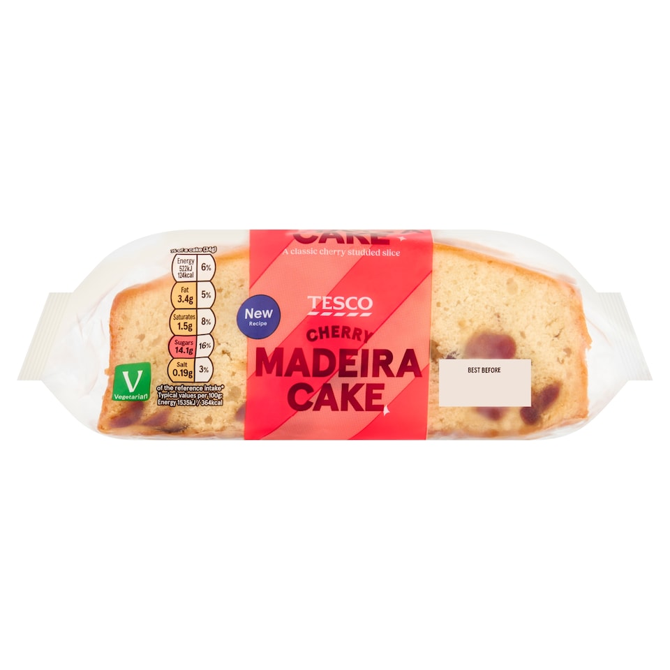 Tesco Cherry Madeira Cake