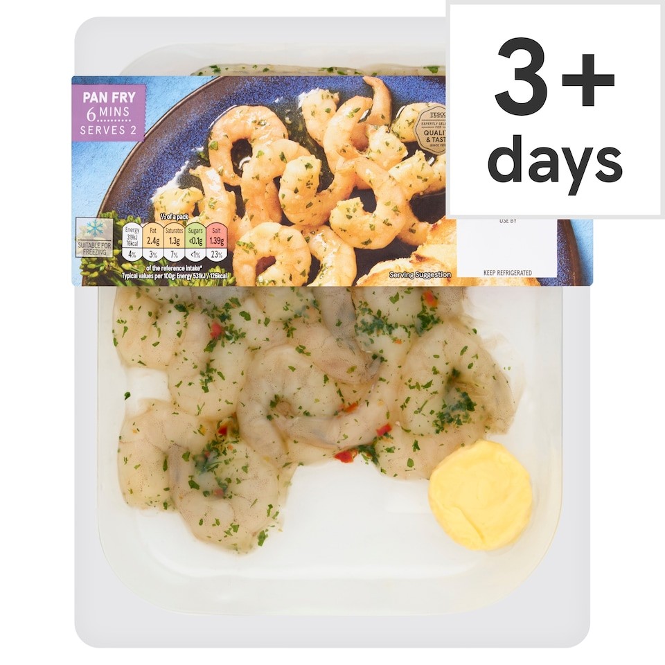 Tesco Smoked King Prawns 170g