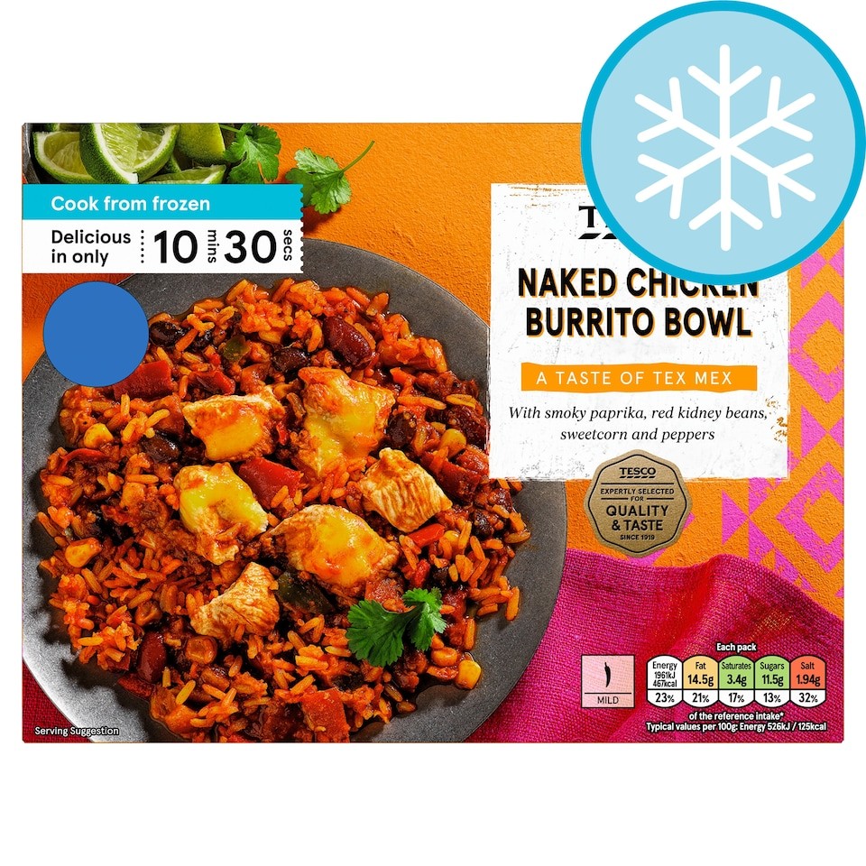 Tesco Naked Burrito Chicken Bowl 400g