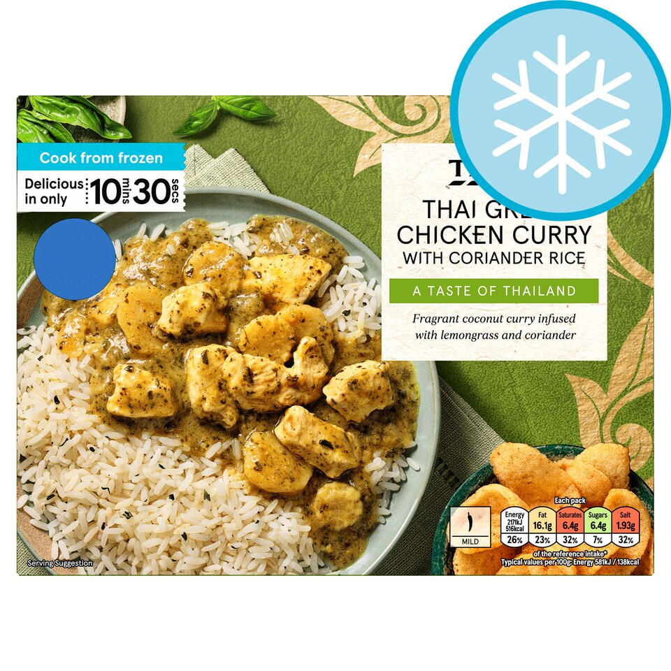 Tesco Thai Green Chicken Curry with Coriander Rice 400g