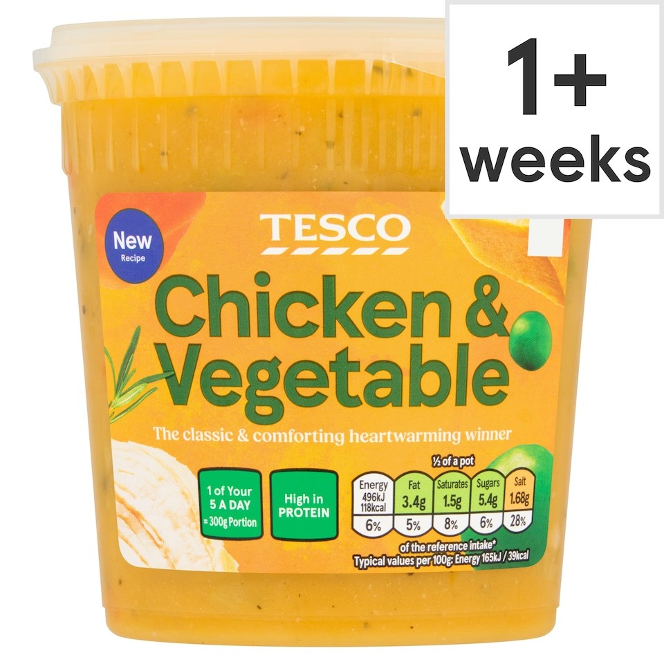 Tesco Chicken & Vegetable Soup 600g
