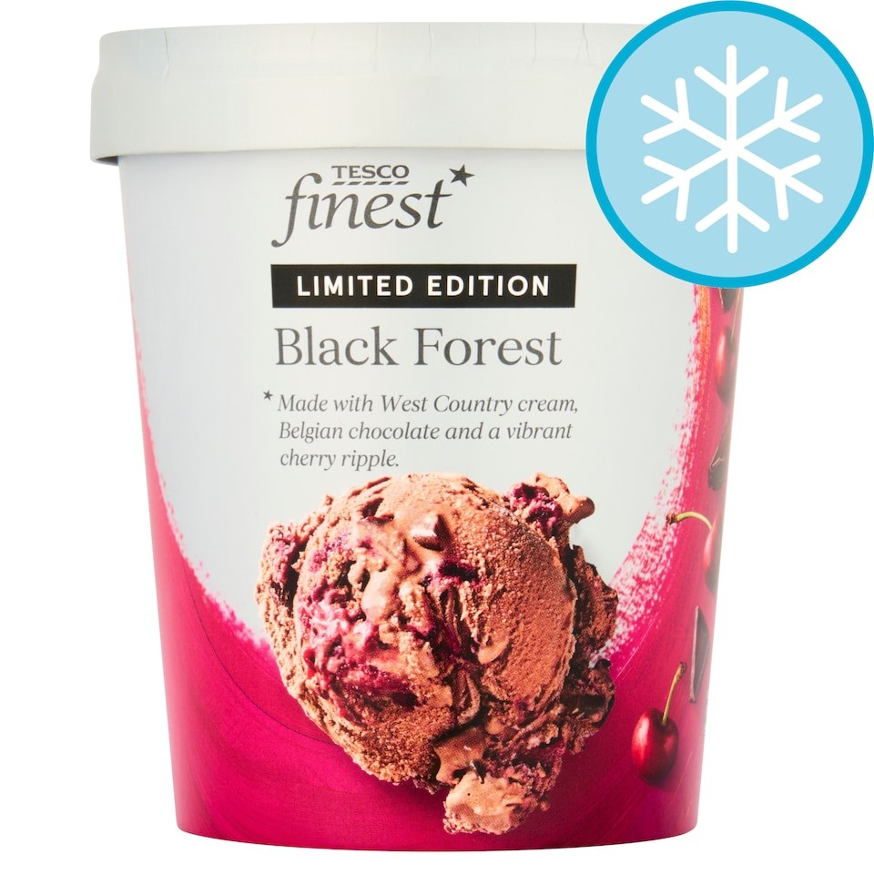 Tesco Finest limited Edition Black Forest Ice Cream 480ml