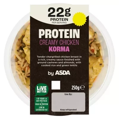 ASDA Protein Creamy Chicken Korma 250g