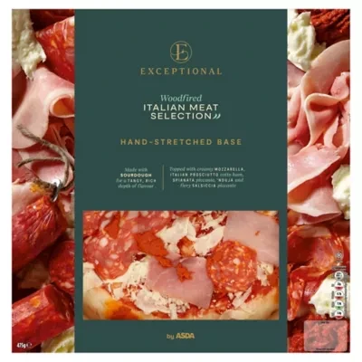 Exceptional by ASDA Woodfired Italian Meats Selection Pizza 475g