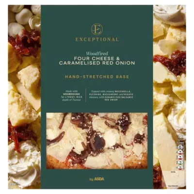Exceptional by ASDA Exceptional by  Woodfired Four Cheese & Caramelised Red Onion 490g