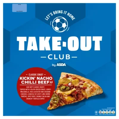 Take-Out Club by ASDA Classic Crust Kickin' Nacho Chilli Beef 515g