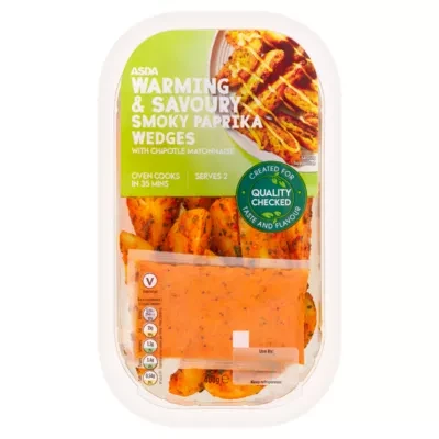 ASDA Warming & Savoury Smoky Paprika Wedges with Chipotle Mayonnaise 400g