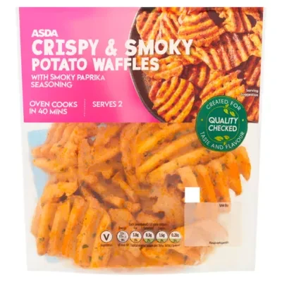 ASDA Crispy & Smoky Potato Waffles with Smoky Paprika Seasoning 400g