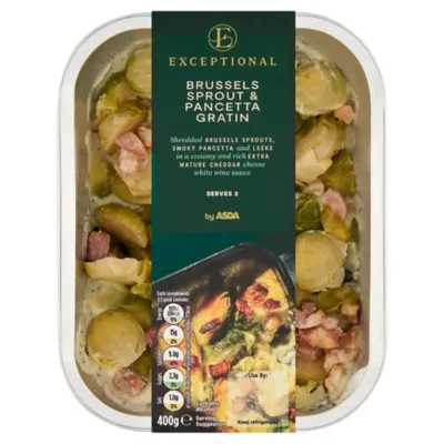 ASDA Exceptional by  Brussels Sprout & Pancetta Gratin 400g