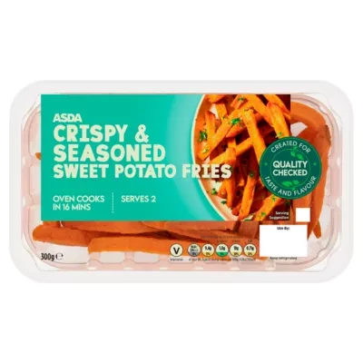 ASDA Crispy & Seasoned Sweet Potato Fries 300g