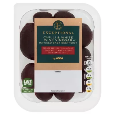 Exceptional by ASDA Exceptional by  Chilli & White Wine Vinegar Infused Baby Beetroot 175g