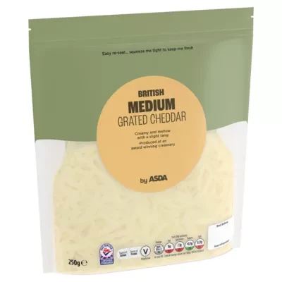 ASDA British Medium Grated Cheddar 250g