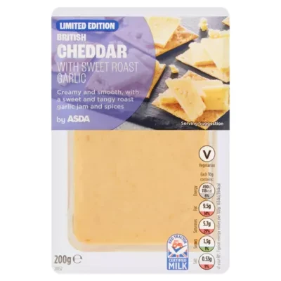 ASDA Limited Edition British Cheddar with Sweet Roast Garlic 200g