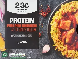 Asda Protein Piri Piri Chicken with Spicy Rice 400g