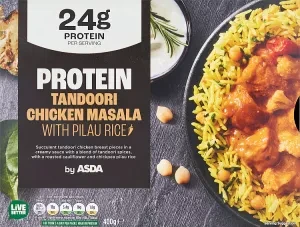 ASDA Protein Tandoori Chicken Masala with Pilau Rices 400g
